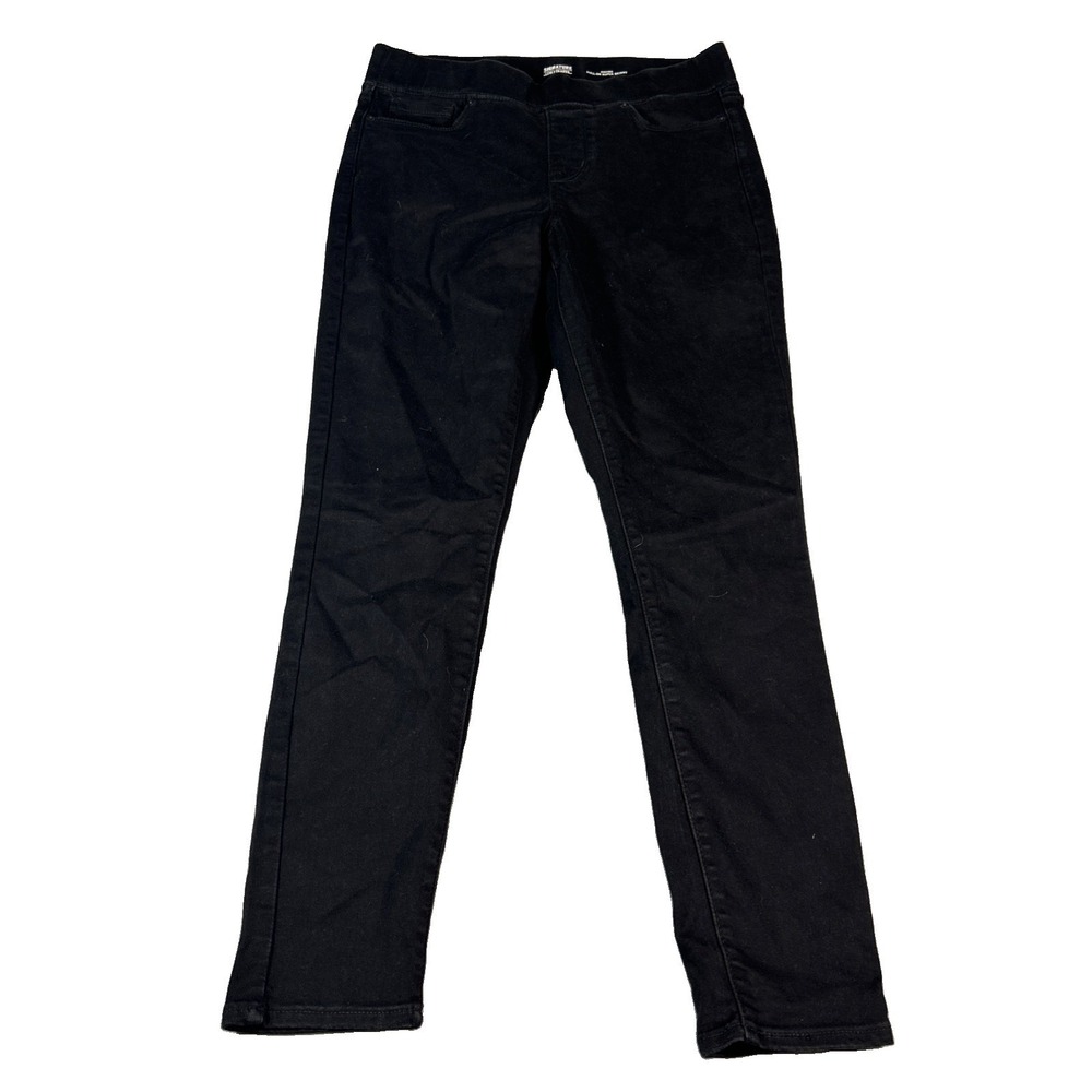 Signature by Levi Strauss & Co. Women’s Mid-Rise Skinny Black Denim Jeans Size 8